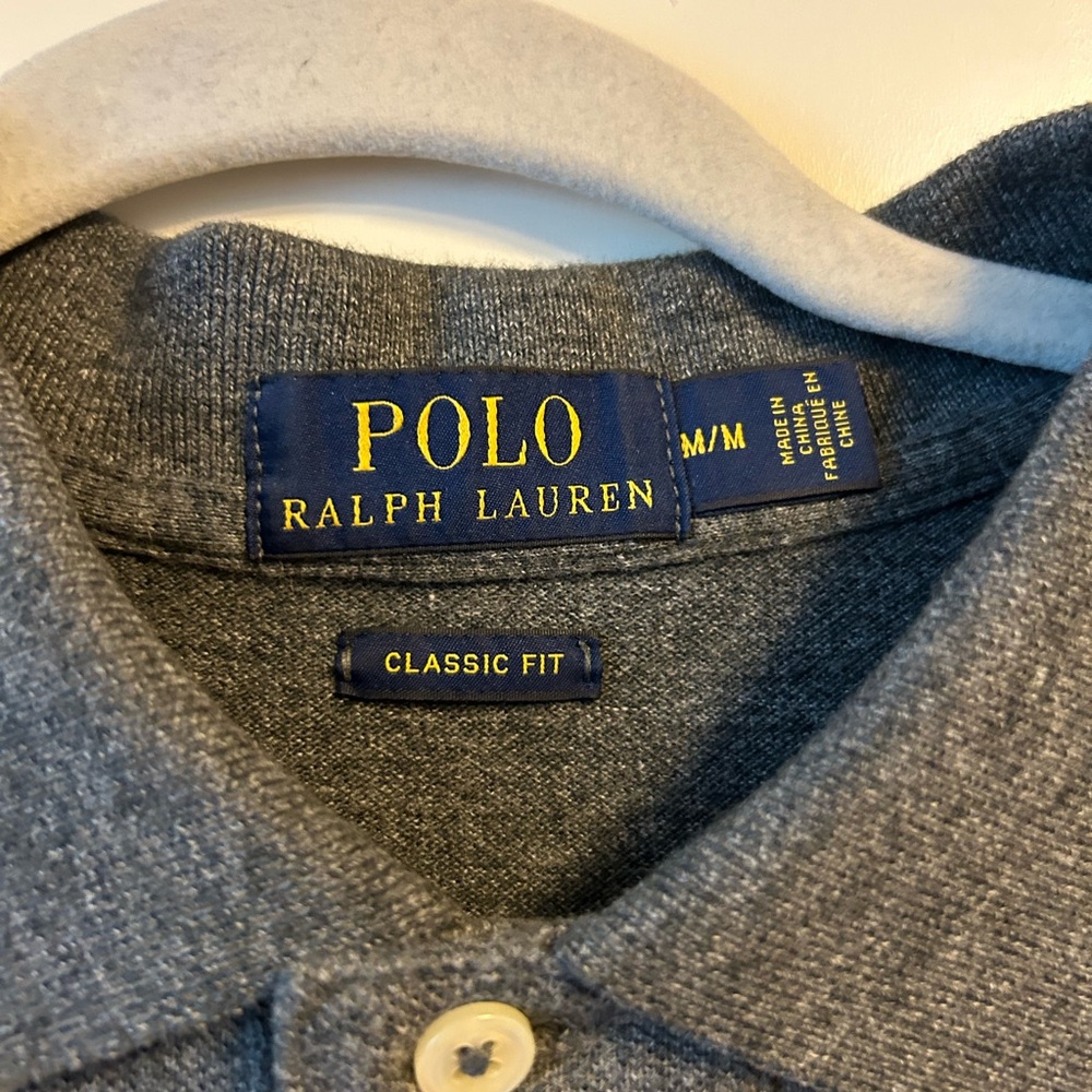 Ralph Lauren Polo men’s gray shirt size medium - Picture 3 of 5